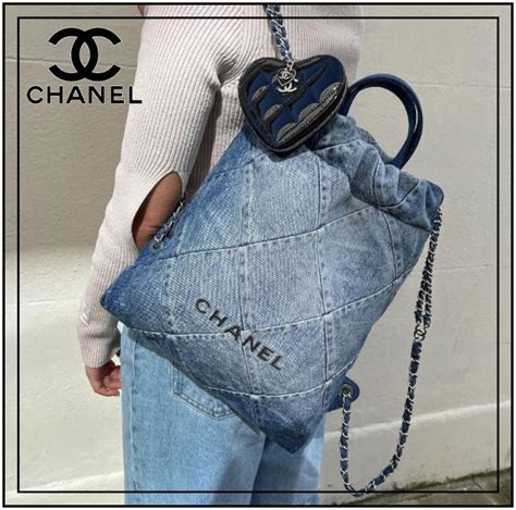 chanel 22 backpack|chanel 22 denim.